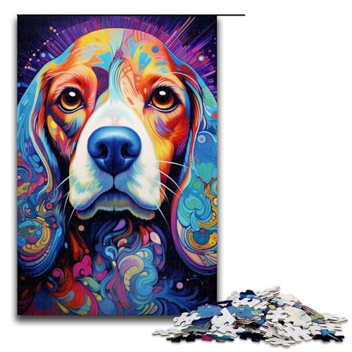 Puzzle 1000 Teile für Erwachsene, Beagle-Puzzle für Jugendliche ab 14 Jahren, 50 x 75 cm von WGLINGX