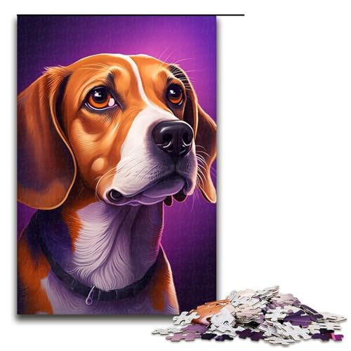 Puzzle 1000 Teile für Erwachsene, Beagle-Puzzle für Jugendliche ab 14 Jahren, 50 x 75 cm von WGLINGX