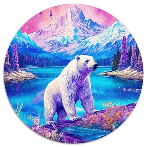 Puzzle 1000 Teile für Erwachsene, Berg-Eisbär, schwierige Puzzles für Erwachsene, DIY-Heimdekor, Denkspiel für Teenager (67,5 x 67,5 cm) von WGLINGX