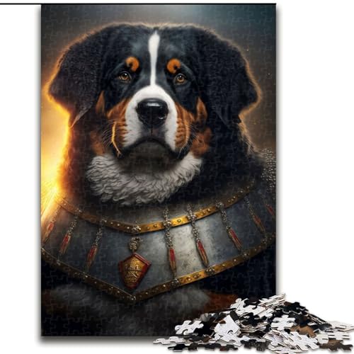Puzzle 1000 Teile für Erwachsene, Berner Sennenhund-Puzzle für Erwachsene, 1000 Teile, unmögliche Lernspiele und Geschenke für die Heimdekoration (Größe 26x38cm) von WGLINGX