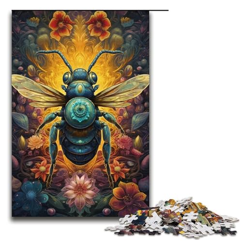 Puzzle 1000 Teile für Erwachsene, Bienen-Puzzle für Jugendliche ab 14 Jahren, 38 x 26 cm von WGLINGX