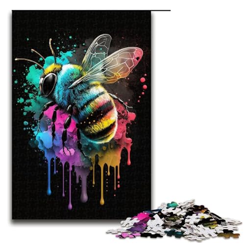 Puzzle 1000 Teile für Erwachsene, Bienenmalerei, Puzzle für Jugendliche ab 14 Jahren, 50 x 75 cm von WGLINGX