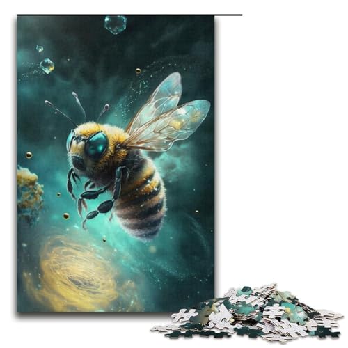 Puzzle 1000 Teile für Erwachsene, Bienenmalerei-Puzzle für Jugendliche ab 14 Jahren, 38 x 26 cm von WGLINGX