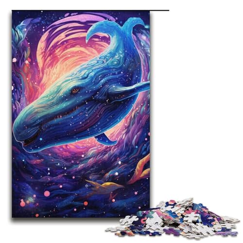 Puzzle 1000 Teile für Erwachsene, Blauwal-Puzzle für Jugendliche ab 14 Jahren, 38 x 26 cm von WGLINGX