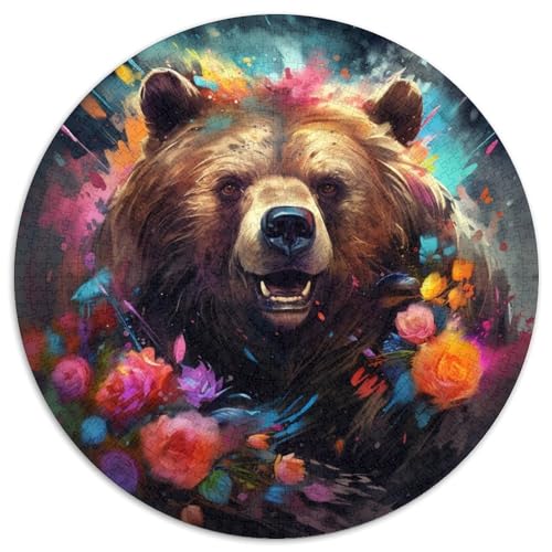 Puzzle 1000 Teile für Erwachsene, Braunbär-Puzzle für Erwachsene, Kunstwerk-Dekor, Intelligenzspielzeug für Familien-Indoor-Spiele 67,5 x 67,5 cm Puzzle 1000 Teile für Erwachsene, Braunbär-Puzzle für Erwachsene, Kunstwerk-Dekor, Intelligenzspielzeug für Familien-Indoor-Spiele 67,5 x 67,5 cm von WGLINGX