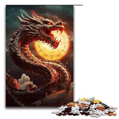 Puzzle 1000 Teile für Erwachsene, Brave Dragon Puzzle, Lernspiele, Staycation, Zeit totzuschlagen, für Teenager ab 14 Jahren, 19,69 x 29,53 Zoll Puzzle 1000 Teile für Erwachsene, Brave Dragon Puzzle, Lernspiele, Staycation, Zeit totzuschlagen, für Teenager ab 14 Jahren, 19,69 x 29,53 Zoll von WGLINGX