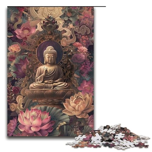 Puzzle 1000 Teile für Erwachsene, Buddha-Statue, Puzzle für Jugendliche ab 14 Jahren, 38 x 26 cm von WGLINGX