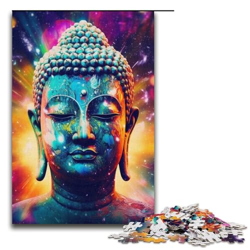 Puzzle 1000 Teile für Erwachsene, Buddha-Sternenhimmel-Puzzle, Lernspiele, Staycation, Zeitvertreib für Teenager ab 14 Jahren, 14,96 x 10,24 Zoll von WGLINGX
