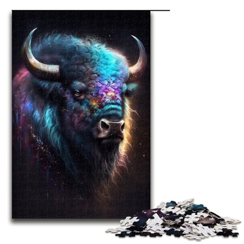 Puzzle 1000 Teile für Erwachsene, Buffalo-Puzzle für Jugendliche ab 14 Jahren, 50 x 75 cm von WGLINGX
