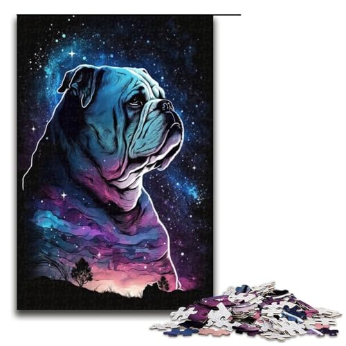 Puzzle 1000 Teile für Erwachsene, Bulldogge, Puzzle für Erwachsene, Holzpuzzle, Lernspiele, 50 x 75 cm Puzzle 1000 Teile für Erwachsene, Bulldogge, Puzzle für Erwachsene, Holzpuzzle, Lernspiele, 50 x 75 cm von WGLINGX
