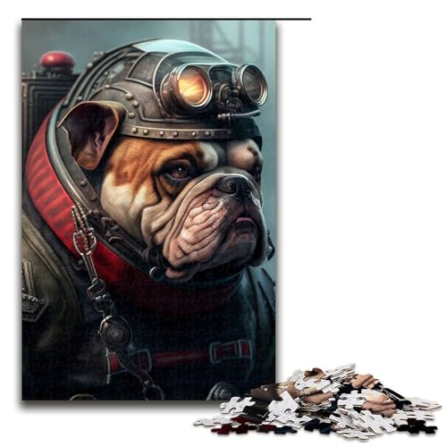 Puzzle 1000 Teile für Erwachsene, Bulldogge, Puzzle für Erwachsene, Holzpuzzle, Lernspiele, 50 x 75 cm Puzzle 1000 Teile für Erwachsene, Bulldogge, Puzzle für Erwachsene, Holzpuzzle, Lernspiele, 50 x 75 cm von WGLINGX