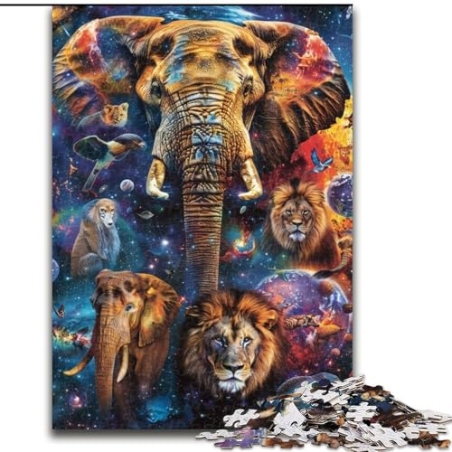 Puzzle 1000 Teile für Erwachsene, Bunter Lebensbaum, 1000 Teile, Puzzle-Geschenke, Heimdekorationsgeschenk, Denkspiel (Größe 50x75cm) von WGLINGX