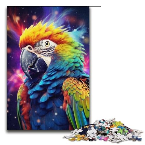 Puzzle 1000 Teile für Erwachsene, Bunter Papagei, Puzzle als Geschenk, Wanddekoration, einzigartige Geburtstags (Größe 38 x 26 cm) von WGLINGX