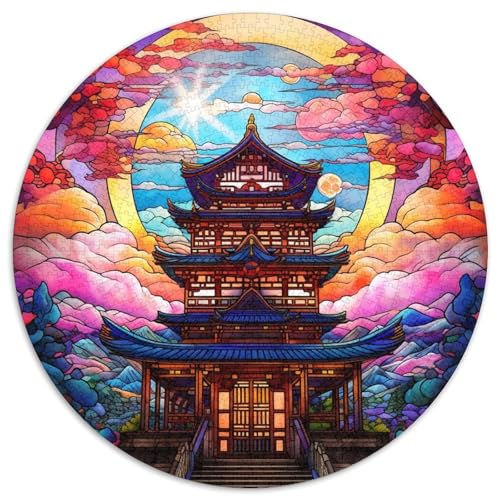 Puzzle 1000 Teile für Erwachsene, Buntglasturm-Puzzle für Erwachsene, Kunstwerk-Dekor, Intelligenzspielzeug für Familien-Indoor-Spiele 67,5 x 67,5 cm Puzzle 1000 Teile für Erwachsene, Buntglasturm-Puzzle für Erwachsene, Kunstwerk-Dekor, Intelligenzspielzeug für Familien-Indoor-Spiele 67,5 x 67,5 cm von WGLINGX