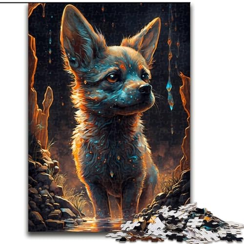 Puzzle 1000 Teile für Erwachsene, Chihuahua-Hund, Fiktion, 1000-teiliges Puzzle, Spielzeug, Geschenk, pädagogisches intellektuelles Dekomprimierungsspaß, Familienspiel, Größe 26x38cm von WGLINGX
