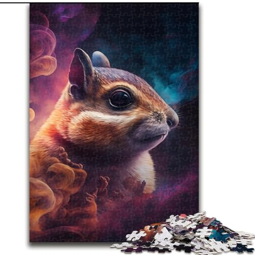 Puzzle 1000 Teile für Erwachsene, Chipmunk-Puzzle, Denkspiel für Teenager, Familienspieleabend (Größe 26x38cm) von WGLINGX