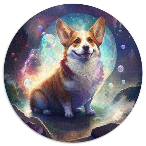 Puzzle 1000 Teile für Erwachsene, Corgi, Unmögliches Puzzle für Erwachsene, Unmögliches, Lernspiel, Heimdekoration, Spiele und Geschenke (67,5 x 67,5 cm) von WGLINGX