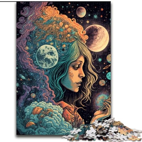 Puzzle 1000 Teile für Erwachsene, Cosmic High, 1000-teiliges Puzzle, Spielzeug, Geschenk, pädagogisches intellektuelles Dekomprimierungsspaß, Familienspiel, Größe 26x38cm Puzzle 1000 Teile für Erwachsene, Cosmic High, 1000-teiliges Puzzle, Spielzeug, Geschenk, pädagogisches intellektuelles Dekomprimierungsspaß, Familienspiel, Größe 26x38cm von WGLINGX
