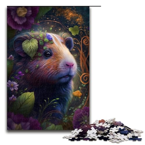 Puzzle 1000 Teile für Erwachsene, Dschungel-Meerschweinchen-Puzzle für Teenager, Spielzeug, Denkspiel (Größe 50 x 75 cm) von WGLINGX