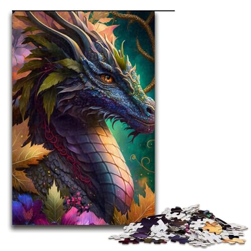 Puzzle 1000 Teile für Erwachsene, Dschungeladler, Puzzle für Teenager, Spielzeug, Denkspiel (Größe 50 x 75 cm) von WGLINGX