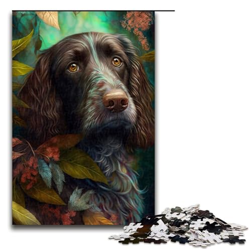 Puzzle 1000 Teile für Erwachsene, Dschungelhund-Puzzle, für Teenager, Spielzeug, Denkspiel (Größe 50 x 75 cm) von WGLINGX