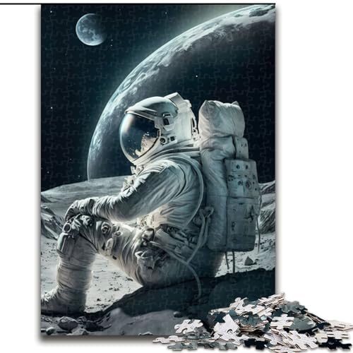 Puzzle 1000 Teile für Erwachsene, ESA-Astronaut, Holzpuzzle, interaktives Familienspiel, Denksportaufgabe, Geschenk, Lernspielzeug (Größe 26x38cm) von WGLINGX