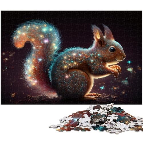 Puzzle 1000 Teile für Erwachsene, Eichhörnchen-Cartoon-Puzzle für Teenager ab 14 Jahren (Größe 50 x 75 cm) von WGLINGX