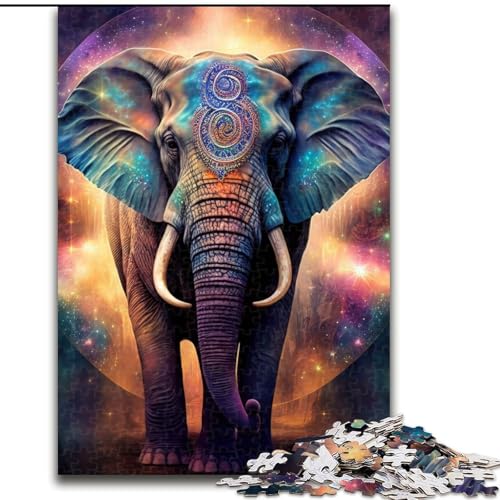 Puzzle 1000 Teile für Erwachsene, Elefant, buntes Tier, 1000 Teile, Puzzle-Geschenke für den Familienspielabend, Heimdekoration und Gehirntraining, Größe 26x38cm Puzzle 1000 Teile für Erwachsene, Elefant, buntes Tier, 1000 Teile, Puzzle-Geschenke für den Familienspielabend, Heimdekoration und Gehirntraining, Größe 26x38cm von WGLINGX