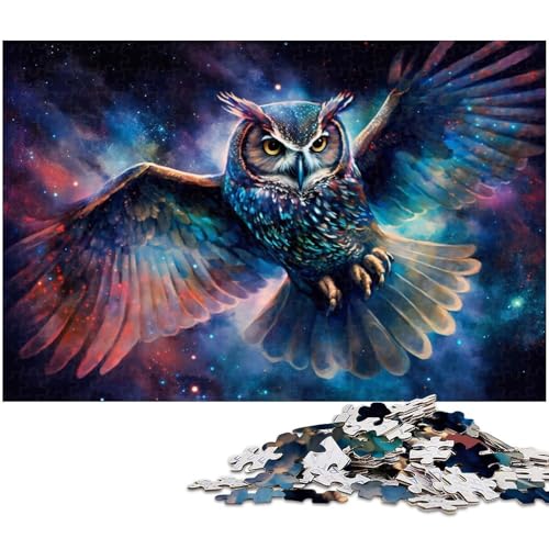 Puzzle 1000 Teile für Erwachsene, Eulennebel-Cartoon-Puzzle für Teenager ab 14 Jahren (Größe 50 x 75 cm) von WGLINGX