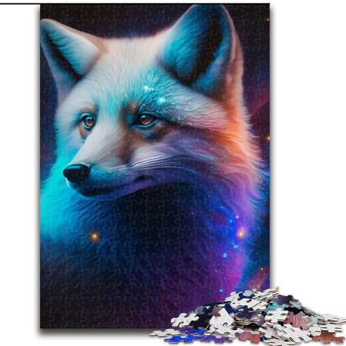 Puzzle 1000 Teile für Erwachsene, Fantasy Fox Puzzle, Denkspiel für Teenager, Familienspieleabend (Größe 50x75cm) von WGLINGX