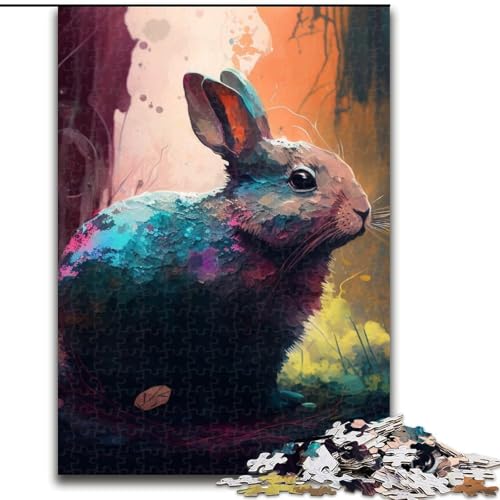 Puzzle 1000 Teile für Erwachsene, Fantasy-Kaninchen-Puzzle, Denkspiel für Teenager, Familienspieleabend (Größe 50x75cm) von WGLINGX