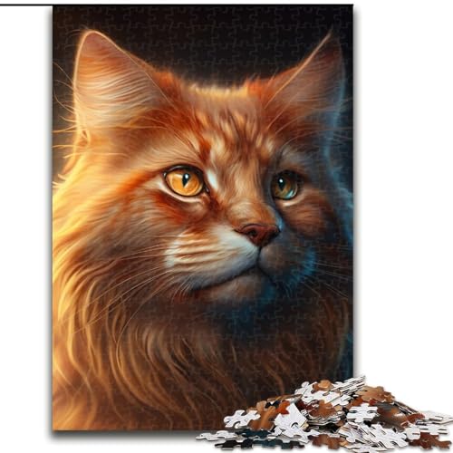 Puzzle 1000 Teile für Erwachsene, Fantasy-Katzen-Puzzle, Denkspiel für Teenager, Familienspieleabend (Größe 50x75cm) von WGLINGX