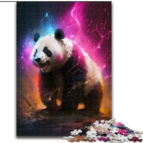 Puzzle 1000 Teile für Erwachsene, Fantasy-Panda-Puzzle, Denkspiel für Teenager, Familienspieleabend (Größe 26x38cm) von WGLINGX