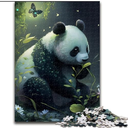 Puzzle 1000 Teile für Erwachsene, Fantasy-Panda-Puzzle, Denkspiel für Teenager, Familienspieleabend (Größe 26x38cm) von WGLINGX