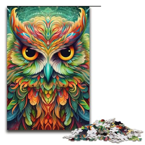 Puzzle 1000 Teile für Erwachsene, Farbeulen-Puzzle, Lernspiele, Staycation, Zeitvertreib für Teenager ab 14 Jahren, 14,96 x 10,24 Zoll von WGLINGX