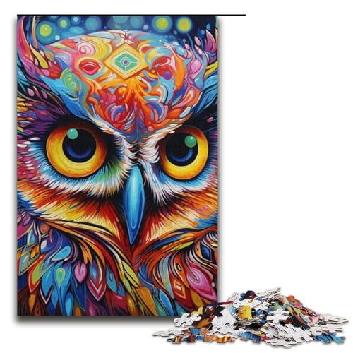 Puzzle 1000 Teile für Erwachsene, Farbeulen-Puzzle, Lernspiele, Staycation, Zeitvertreib für Teenager ab 14 Jahren, 14,96 x 10,24 Zoll von WGLINGX