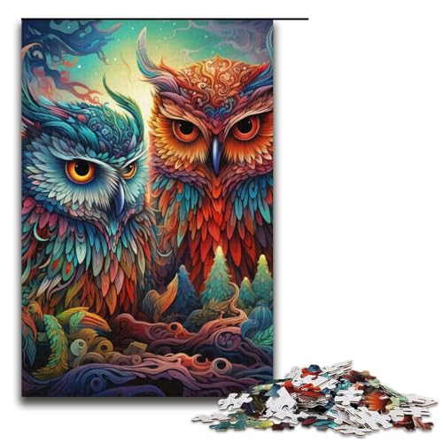 Puzzle 1000 Teile für Erwachsene, Farbeulen-Puzzle, Lernspiele, Staycation, Zeitvertreib für Teenager ab 14 Jahren, 14,96 x 10,24 Zoll von WGLINGX