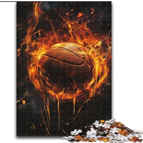 Puzzle 1000 Teile für Erwachsene, Flammenwolke, Puzzle für Erwachsene, 1000 Teile, Lernspiele, schöne Dekoration (Größe 50x75cm) von WGLINGX