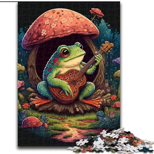 Puzzle 1000 Teile für Erwachsene, Frosch spielt Banjo, 1000 Teile, Puzzle-Geschenke für den Familienspieleabend, Heimdekoration und Gehirntraining, Größe 26x38cm Puzzle 1000 Teile für Erwachsene, Frosch spielt Banjo, 1000 Teile, Puzzle-Geschenke für den Familienspieleabend, Heimdekoration und Gehirntraining, Größe 26x38cm von WGLINGX