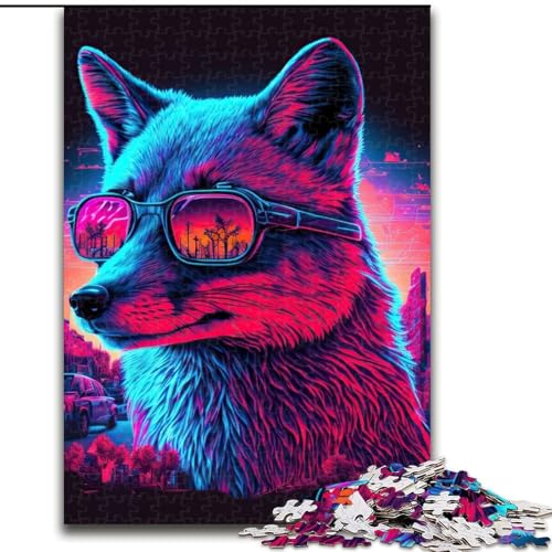 Puzzle 1000 Teile für Erwachsene, Fuchs, Neon, 1000 Teile, Puzzle-Geschenke, Familienspielabend, Heimdekoration und Gehirntraining, Größe 50x75cm Puzzle 1000 Teile für Erwachsene, Fuchs, Neon, 1000 Teile, Puzzle-Geschenke, Familienspielabend, Heimdekoration und Gehirntraining, Größe 50x75cm von WGLINGX