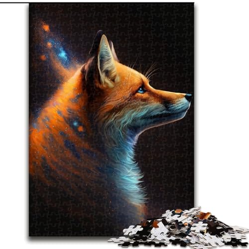 Puzzle 1000 Teile für Erwachsene, Fuchs-Puzzle aus Pappe, perfektes Weihnachts- und Neujahrsgeschenk, Feiertagsgeschenk (Größe 26x38cm) von WGLINGX