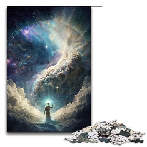 Puzzle 1000 Teile für Erwachsene, Galaxie-Explosion, Puzzle für Teenager, Spielzeug, Denkspiel (Größe 50 x 75 cm) von WGLINGX