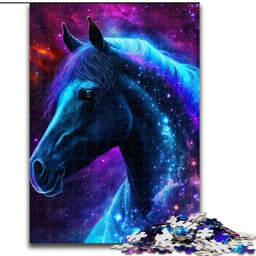 Puzzle 1000 Teile für Erwachsene, Galaxie-Pferd, 1000-teiliges Puzzle, Spielzeug, Geschenk, pädagogisches intellektuelles Dekomprimierungsspaß, Familienspiel, Größe 26x38cm Puzzle 1000 Teile für Erwachsene, Galaxie-Pferd, 1000-teiliges Puzzle, Spielzeug, Geschenk, pädagogisches intellektuelles Dekomprimierungsspaß, Familienspiel, Größe 26x38cm von WGLINGX