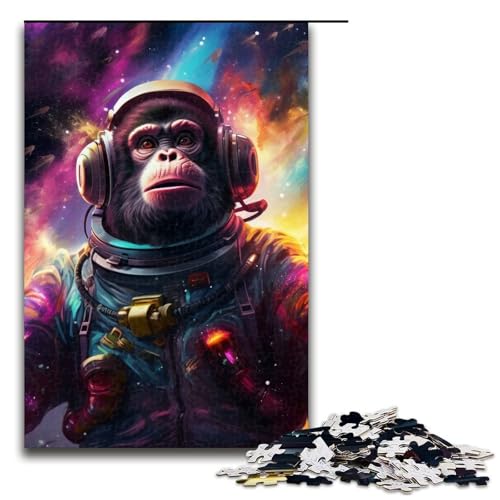 Puzzle 1000 Teile für Erwachsene, Galaxien, Gorillas, Puzzle für Teenager, Spielzeug, Denkspiel (Größe 50 x 75 cm) von WGLINGX
