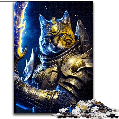 Puzzle 1000 Teile für Erwachsene, Galaxy Defender Cat, 1000 Teile, Puzzle-Geschenke für den Familienspielabend, Heimdekoration und Gehirntraining, Größe 26x38cm von WGLINGX