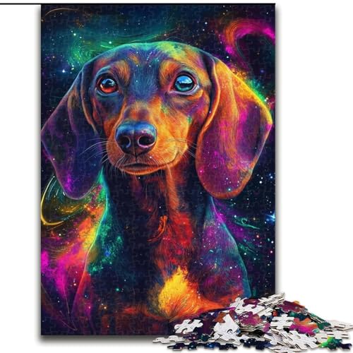 Puzzle 1000 Teile für Erwachsene, Galaxy Dog, 1000-teiliges Puzzle, Familienaktivität, Heimdekorationsgeschenk, Familienspielzeugspiel (Größe 26x38cm) von WGLINGX