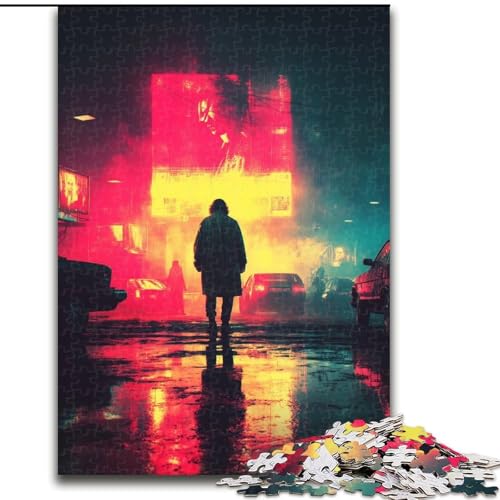 Puzzle 1000 Teile für Erwachsene, Giraffen-Puzzle, 1000 Teile, interaktives Familienspiel, geeignet für Kinder ab 14 Jahren (Größe 50x75cm) von WGLINGX