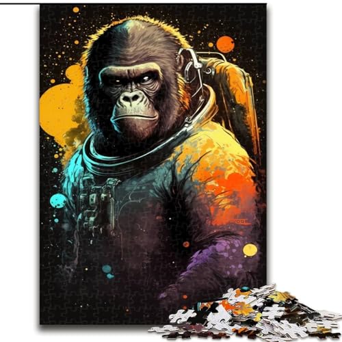Puzzle 1000 Teile für Erwachsene, Gorilla Unreal, 1000-teiliges Puzzle, Spielzeug, Geschenk, pädagogisches, intellektuelles, entspannendes Spaßspiel für die ganze Familie, Größe 26x38cm von WGLINGX