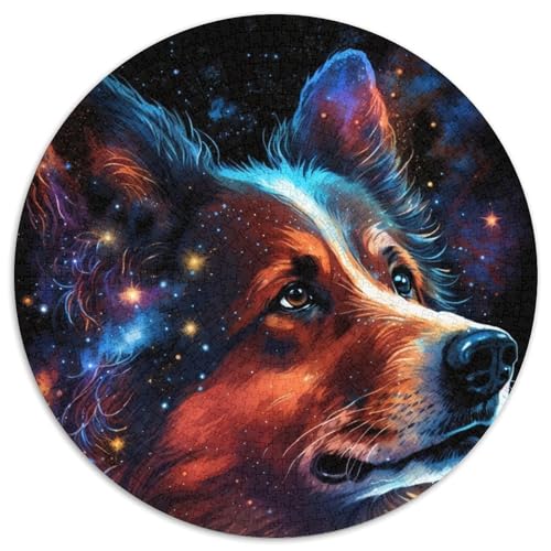 Puzzle 1000 Teile für Erwachsene, Hunde-Puzzle, Spielzeug, Geschenk, lehrreich, intellektuell, entspannend, lustiges Familienspiel (67,5x67,5cm) von WGLINGX