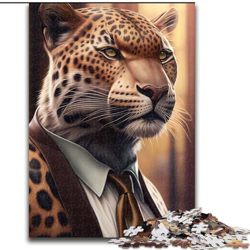 Puzzle 1000 Teile für Erwachsene, Jaguaranzug, Tier, 1000-teiliges Puzzle, Spielzeug, Geschenk, pädagogisches intellektuelles Dekomprimierungsspaß, Familienspiel, Größe 26x38cm Puzzle 1000 Teile für Erwachsene, Jaguaranzug, Tier, 1000-teiliges Puzzle, Spielzeug, Geschenk, pädagogisches intellektuelles Dekomprimierungsspaß, Familienspiel, Größe 26x38cm von WGLINGX